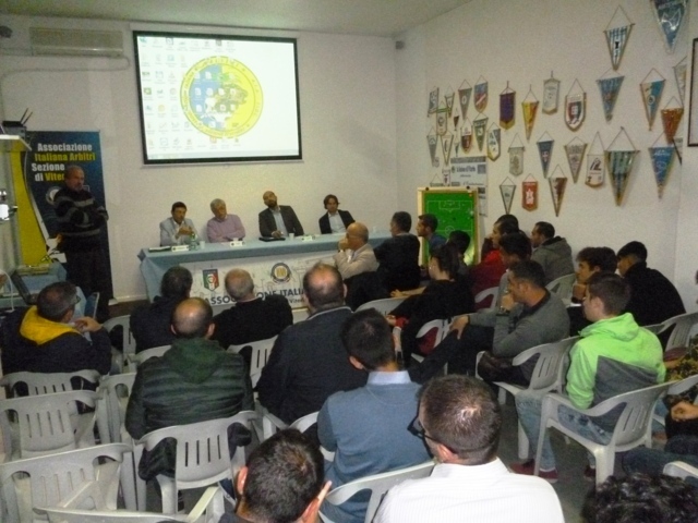 un momento dellincontro aia figc e giudici sportivi