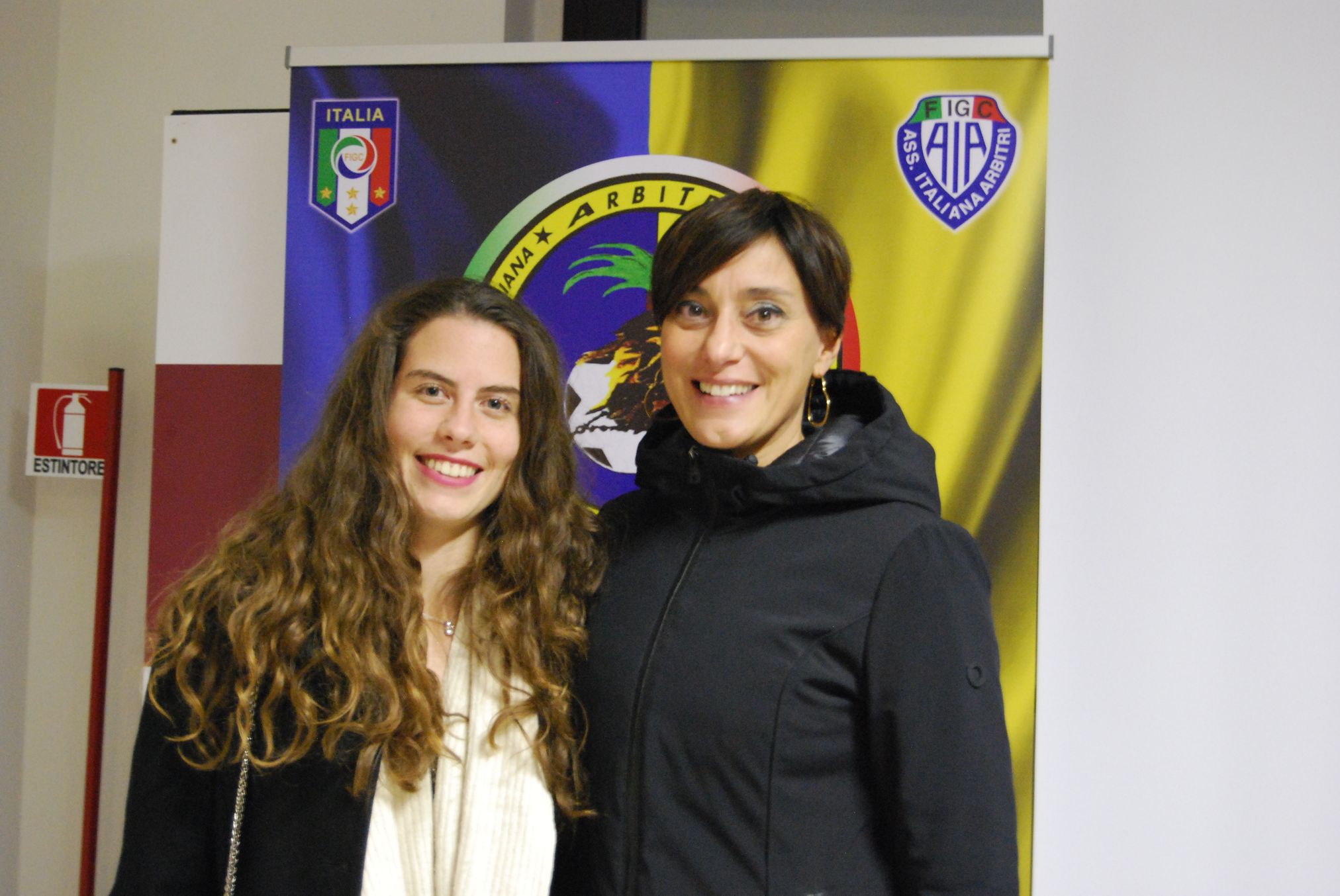 Tea Spinelli con la giovane collega viterbese Silvia Stavagna